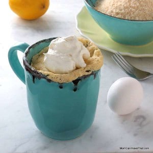 All you need is an egg, some coconut milk and a fork, for the world's fastest lemon muffin! Low Carb & gluten-free