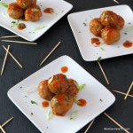 Asain Pork And Shrimp Party Meatballs | A Great Appetizer! | http://lowcarbmaven.com