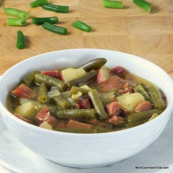 Low Carb, Hearty Ham and Green Bean Soup | Low Carb, Gluten-free, Dairy-free | Momcanihavethat.com
