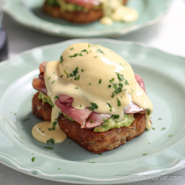 Poached Egg on Avocado Toast with Blender Hollandaise | Low Carb, Gluten-free, Keto, THMS | lowcarbmaven.com