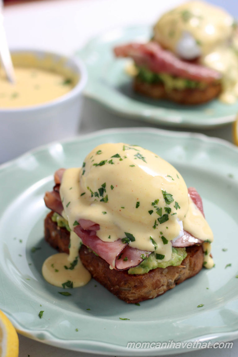 Poached Egg on Avocado Toast with Blender Hollandaise | Low Carb, Gluten-free, Keto, THMS | lowcarbmaven.com
