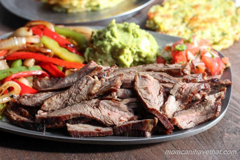 Steak fajitas in a traditional marinade is easy and always the best. | low carb, paleo, keto