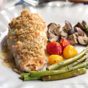 Ham & Smoked Mozzarella Hasselback Chicken Sheet Pan Dinner