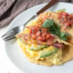 This low carb bacon and egg breakfast wrap is easy to make and satisfying. Keto, gluten-free, grain-free