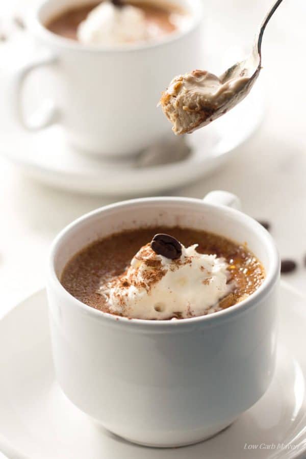 Sugar Free Coffee Creme Brulee is a silky, creamy low carb dessert. keto
