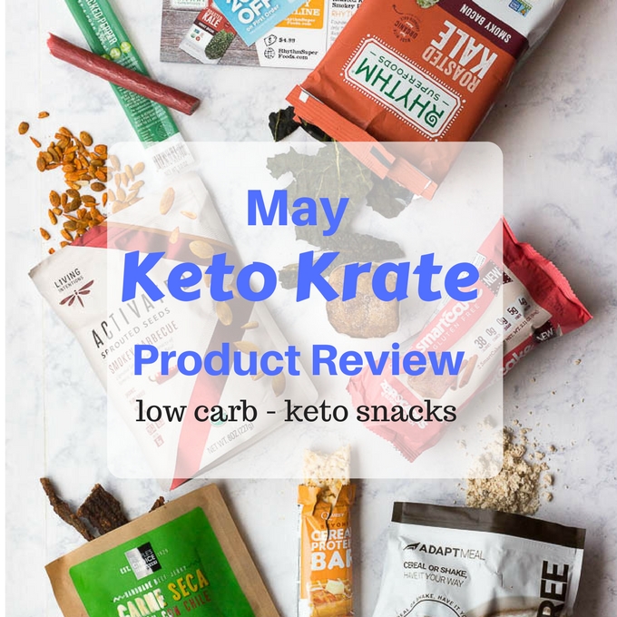Assorted low carb snacks and keto snacks from Keto Krate subscription service.