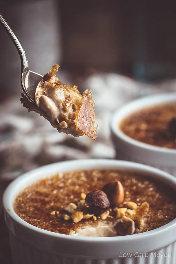 Hazelnut Creme Brulee Dessert For Two