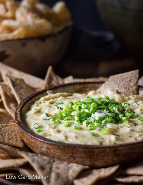 Chicken Enchilada Dip, an easy Mexican appetizer recipe for parties and gatherings. #lowcarb #keto #mexican #appetizer #recipe