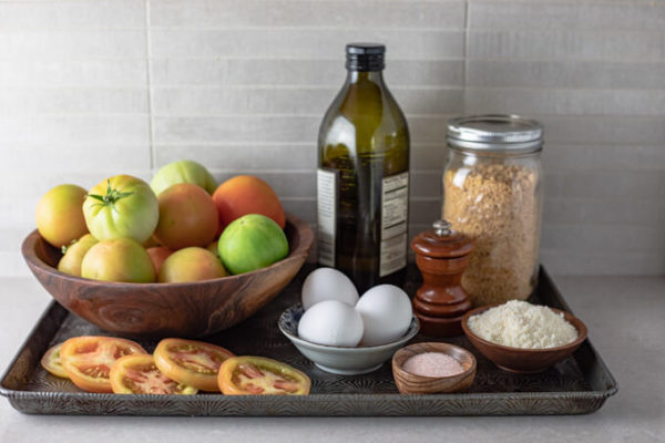 Keto fried green tomato ingredients