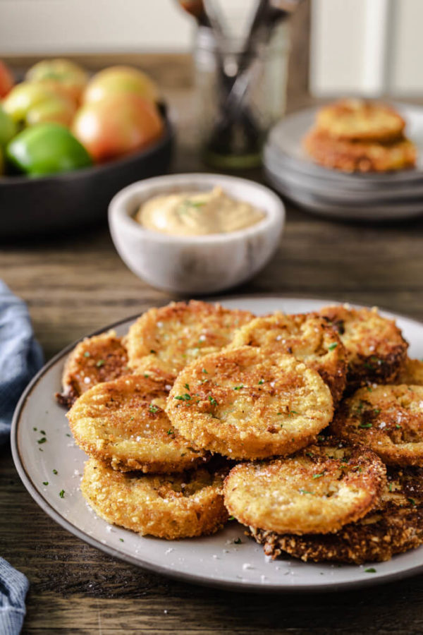 Keto Fried Green Tomatoes