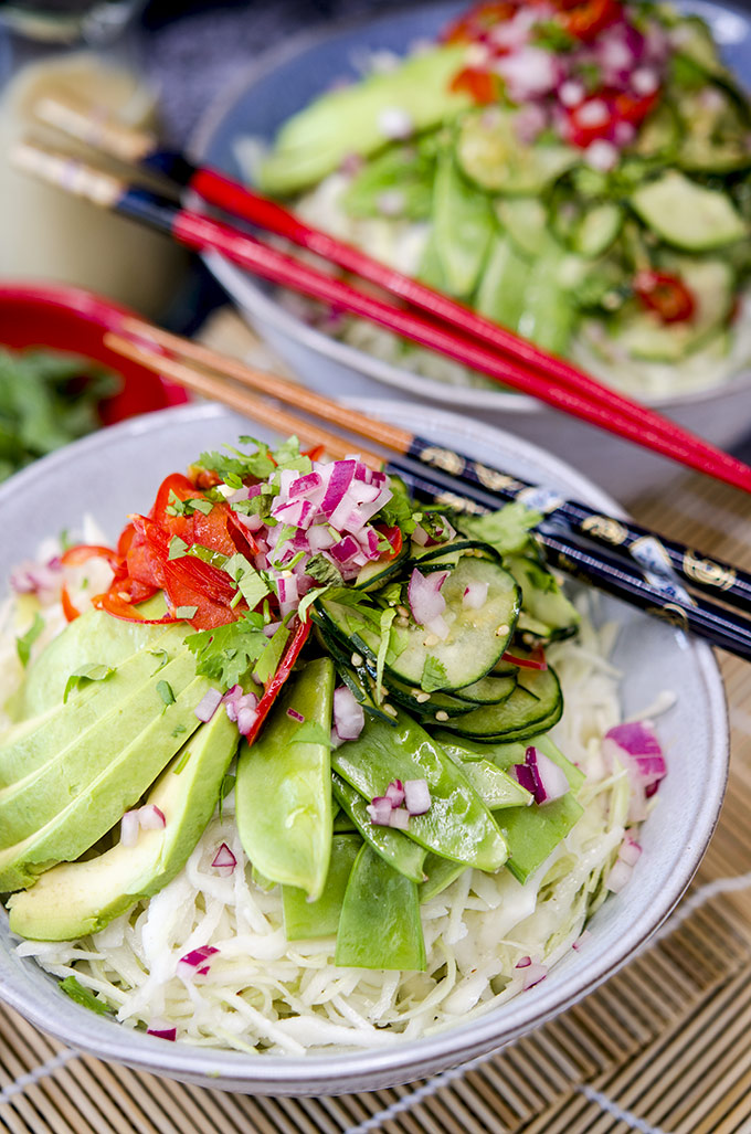 Asian Cabbage Salad Low Carb Recipe