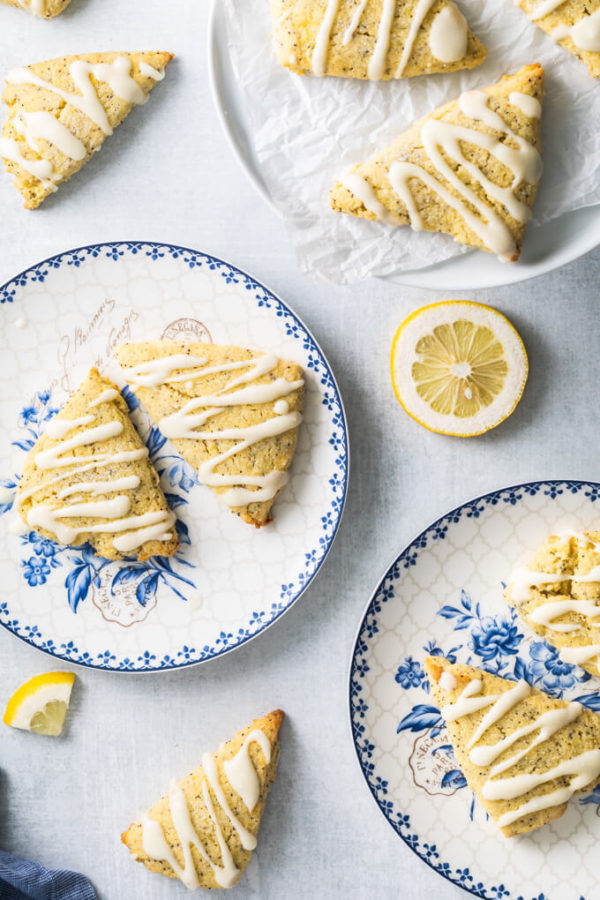 Low Carb Lemon Poppy Seed Scones