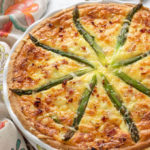 Keto ham and asparagus quiche