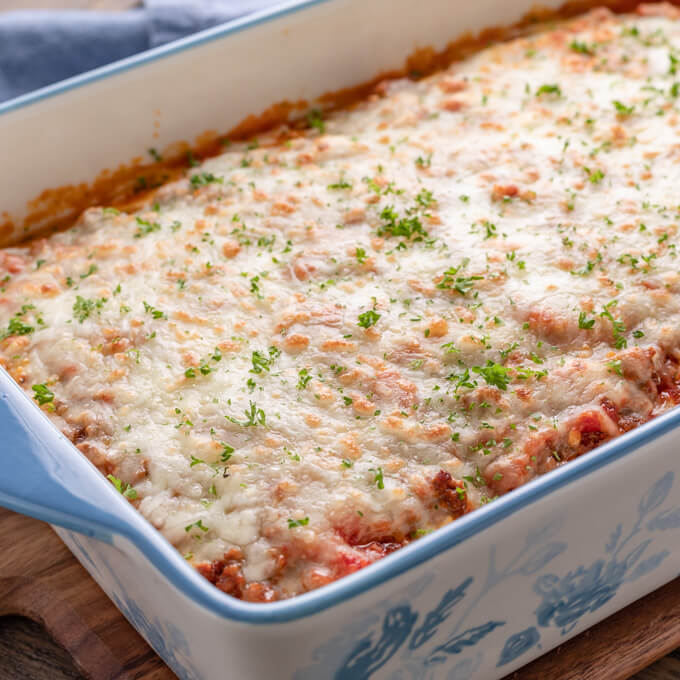 Keto Eggplant Lasagna with Meat Sauce